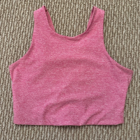 Outdoor Voices Venus Crop Top Colorblock Pink Size Small - Picture 3 of 5